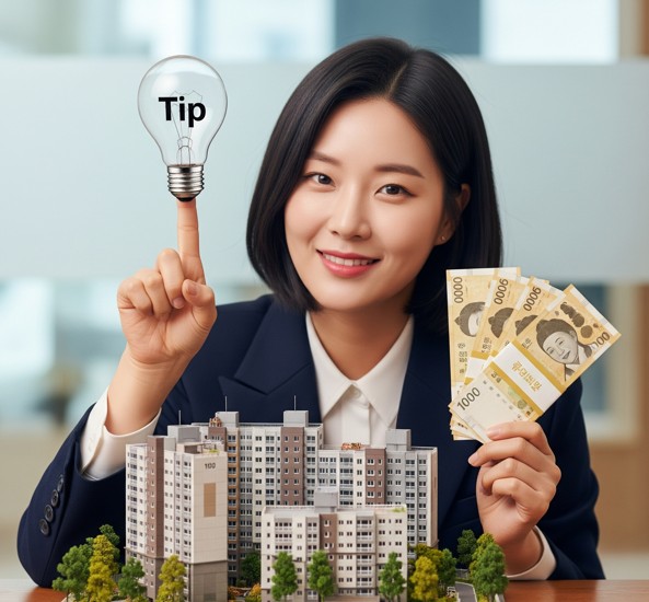 전세자금 대출 꿀팁을 소개하는 한국 여성