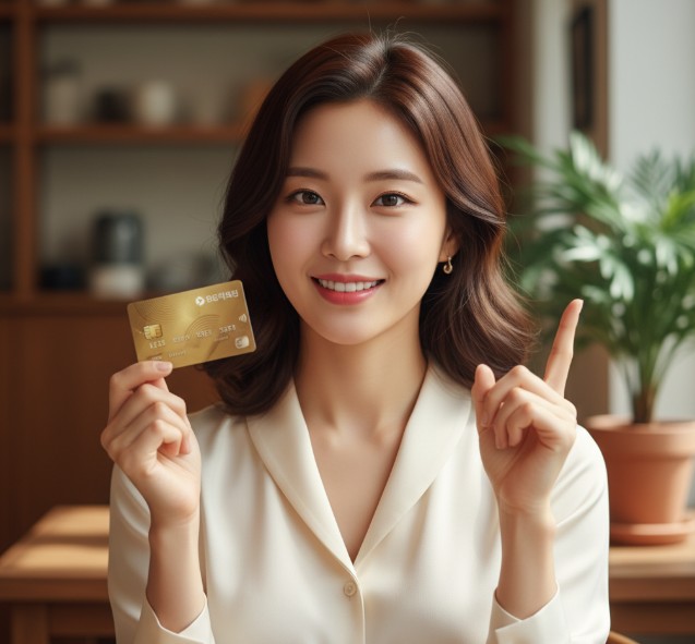신용카드 무이자할부 단점을 설명하는 여성