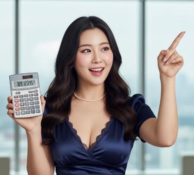 고금리 적금 이자계산 방법 알려주는 여성