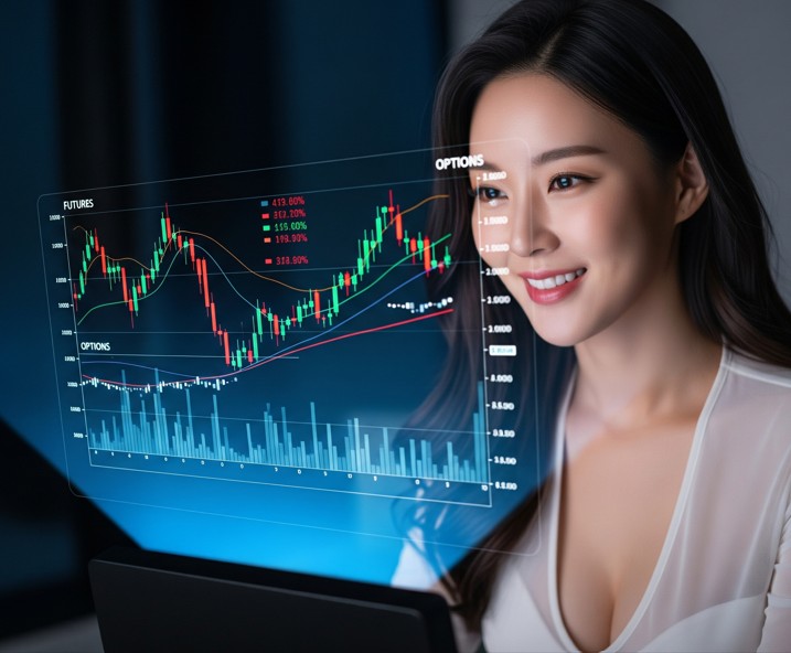 코스피에 투자한 여성