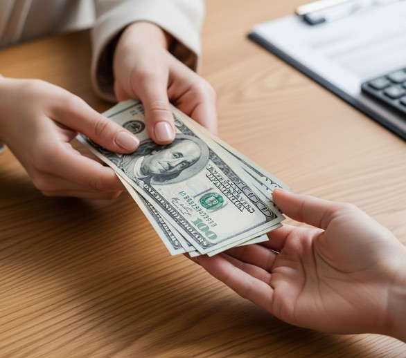 근로자 햇살론 신청방법 및 받는 장면