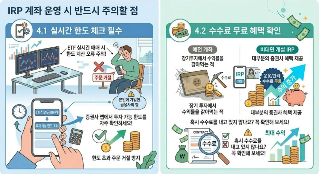 IRP 계좌 운영 시 반드시 주의할 점